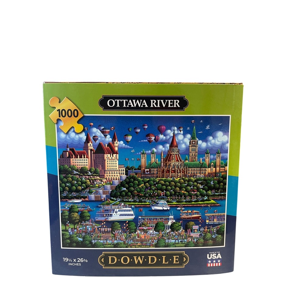 Dowdle Ottawa River Jigsaw Puzzle Unisex 1000 Piece Multicolor Folk Art Canada